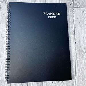 Black Spiral Planner 2026